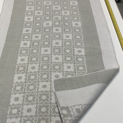 Tampella Flower Teatowel 48x87cm Grey