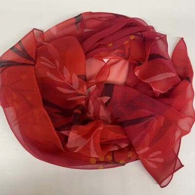 Marja Kurki Silk Skarf red 43x147cm
