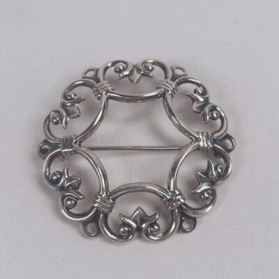 Kalevalakoru Suotniemi Brooch Silver 45mm