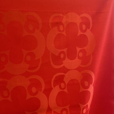 Orange Tablecloth Tikkurilan silkki 138x144cm