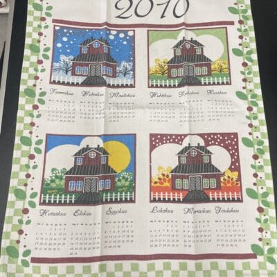Calendar Tea Towel 2010