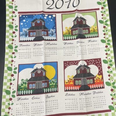 Calendar Tea Towel 2010