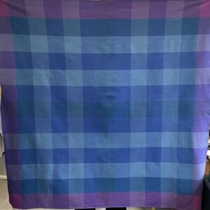 Checkered Tablecloth Blue 128x128cm