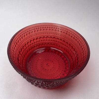 Iittla Kastehelmi Dessert Bowl 23cl Cranberry Oiva Toikka