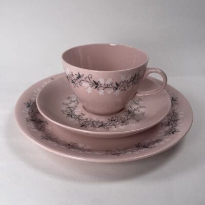 Arabia Tiuku Coffee cup, plate and sideplate