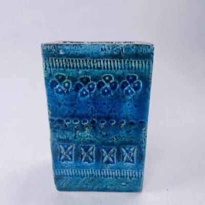 Bitossi Rimini Blue Vase 13cm Aldo Londi