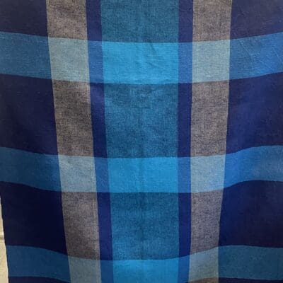 Blue Crash Linen Tablecloth 130x225cm Helmi Vuorelma