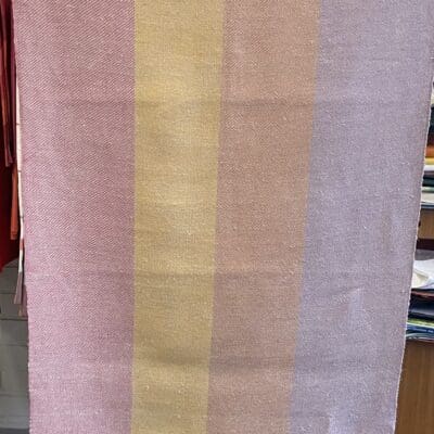 Linen runner 64x150cm Pink / Yellow