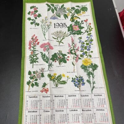 Calendar Tea Towel 1995