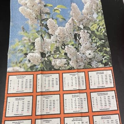 Calendar Tea Towel 1988