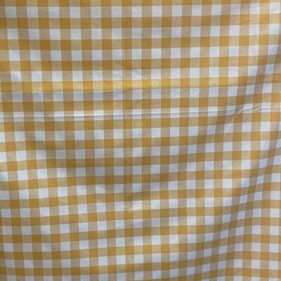 Yellow Checkered Tablecloth 132x181cm