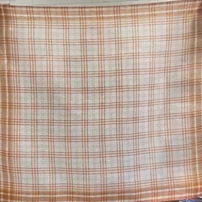 Orange Chekered Tablecloth 75x82cm
