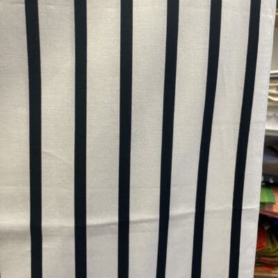 Marimekon Striped Fabric Black/ White 141x127cm