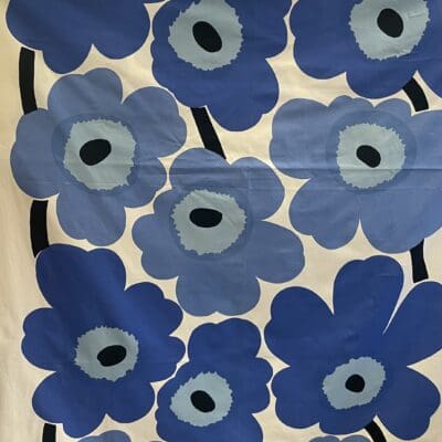 Marimekko Curtain Blue Unikko 145x202cm Maija Isola