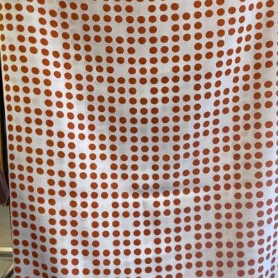 Vintage Fabric For Clothes Red Dots 90x355cm
