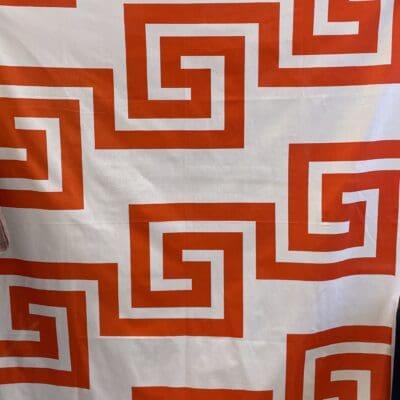 Retro Curtain Orange Red  137x150cm