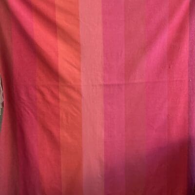 Striped Curtains 2pcs pink 136x176cm