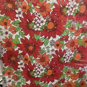 Vintage Floral Curtain 120x169cm
