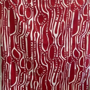 Tampella vintage Curtain red 129x188cm