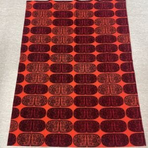 Marimekko Curtain red Tantsu  112x148cm Maija Isola