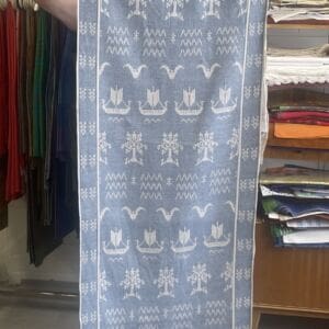 Viking motive Runner 51x140cm half linen