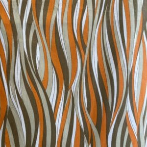 Retrokangas oranssi/beige 90x250cm