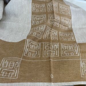 Tampella Street Tablecloth Copper Brown 150x220cm linen Dora Jung