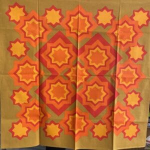 Retro Tablecloth Stars 87x90cm