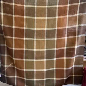 Finlayson Brown Checkered Tablecloth 130x132cm