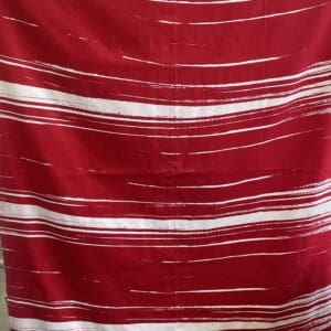 Red and White Curtain 122x162cm