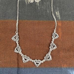 Kalevalakoru Talon sydän hopeinen kaulakoru 44,5cm