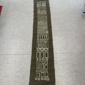 Vihreä täkänä villaa 31x162cm