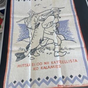 Tampella keittiöpyyhe Erkki Tanttu: Mittää ei oo niin katteellista...