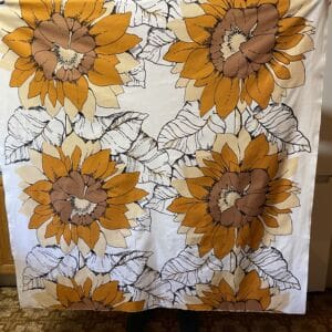 Finlayson Fabric Auringonkukka vintage 128x245cm