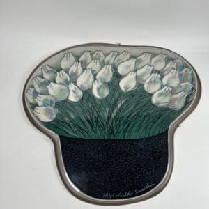 Arabia seinälautanen Tulppaanit 29x31cm Heljä Liukko-Sundström