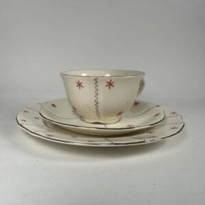 Arabia Viktoria Coffee Cup, Plate and Sideplate