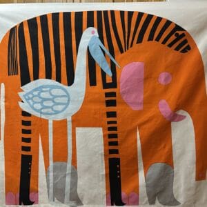 Marimekko verho Karkuteillä 144x119cm Maija Louekari